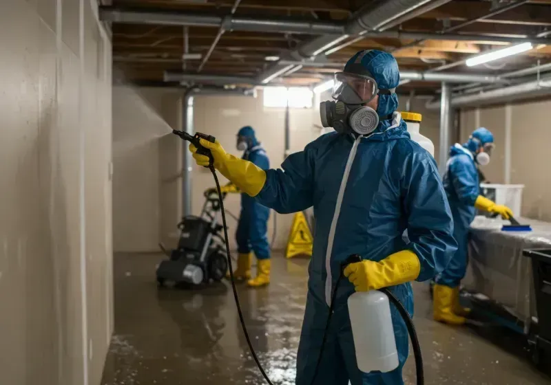 Basement Sanitization and Antimicrobial Treatment process in Murphy, ID